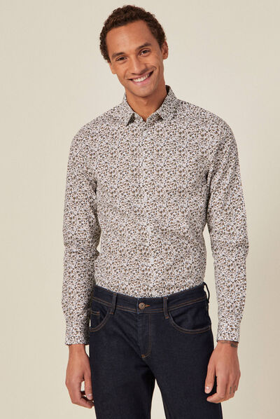 Chemise éco-responsable blanc homme