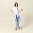 T-shirt manches courtes blanc femme