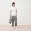 Pantalon regular longueur 32 gris homme