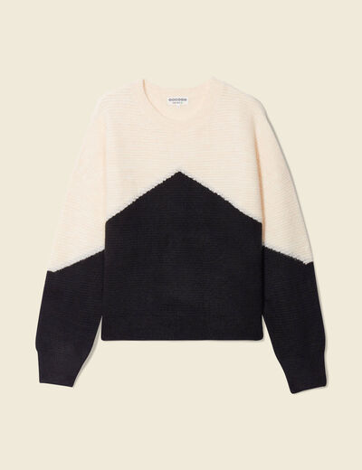 Pull éco-responsable ecru femme