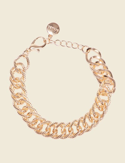 Bracelet chaîne couleur or femme