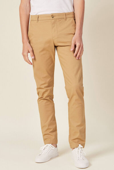Pantalon slim Instinct chino beige homme