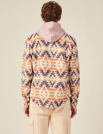 Surchemise éco-responsable beige homme