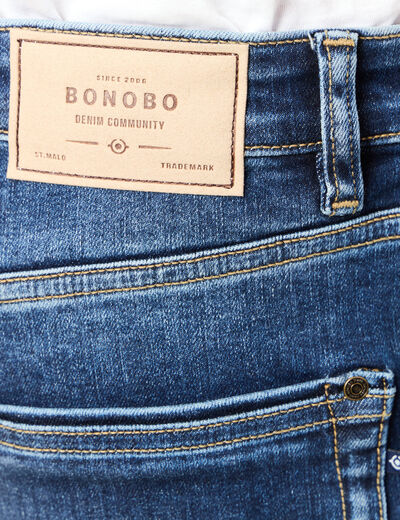 Jeans regular 5 poches denim stone homme