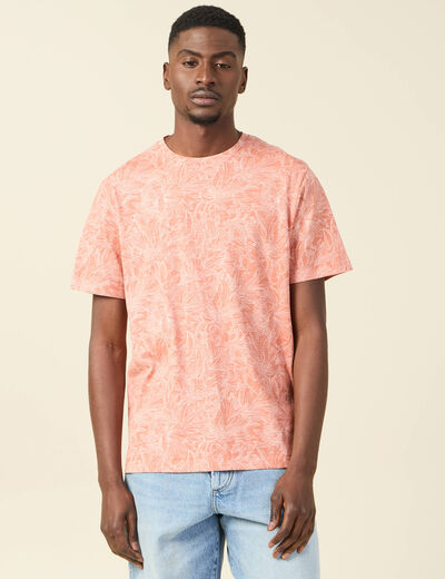 T-shirt manches courtes rose homme