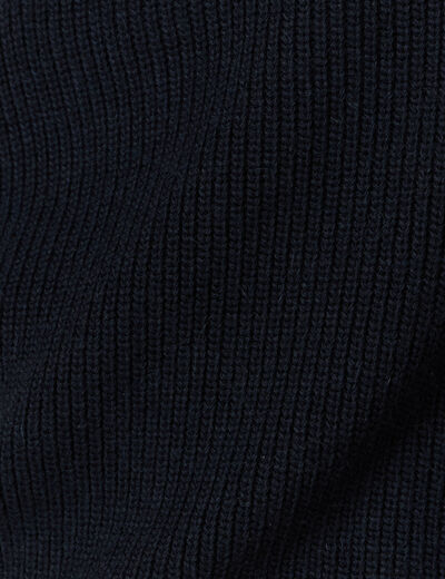 Pull col camionneur bleu marine homme