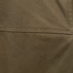 Trench droit long en coton doubl&eacute; vert kaki femme