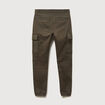 Pantalon battle bas resserr&eacute; vert kaki homme