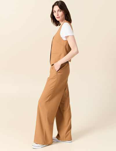 Veston éco-responsable beige femme