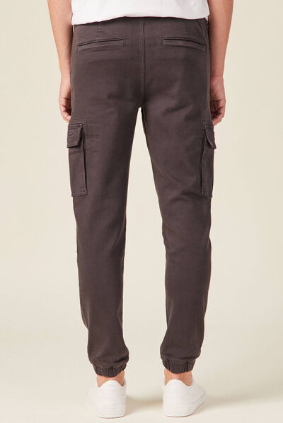 Pantalon battle slim gris foncé homme