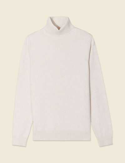Pull manches longues ecru homme