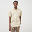 Chemise manches courtes beige homme