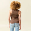 Débardeur sans manches marron foncé femme
