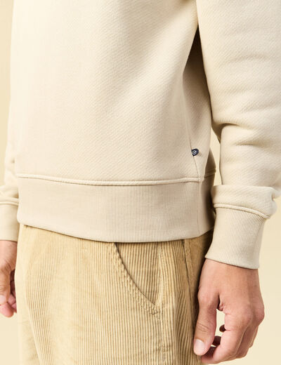 Sweat manches longues sable homme