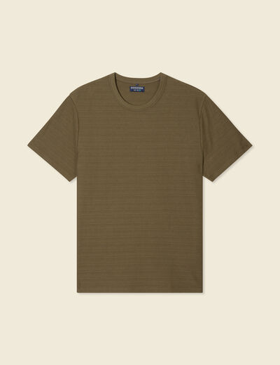 T-shirt manches courtes vert kaki homme