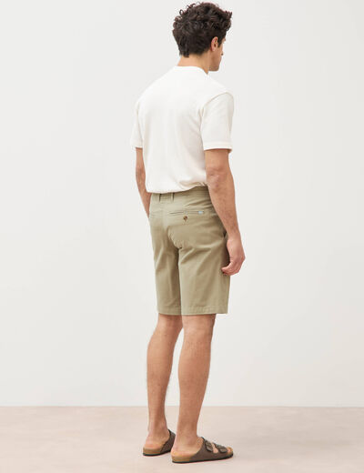 Short vert olive homme