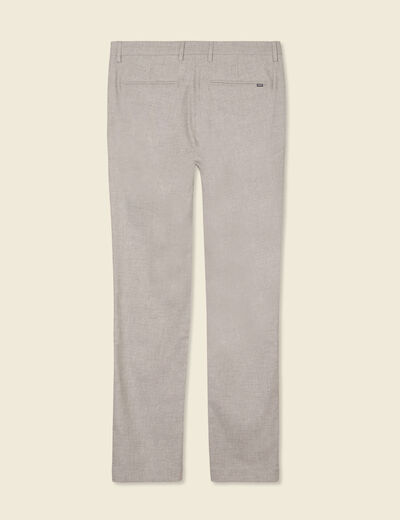 Pantalon chino gris foncé homme