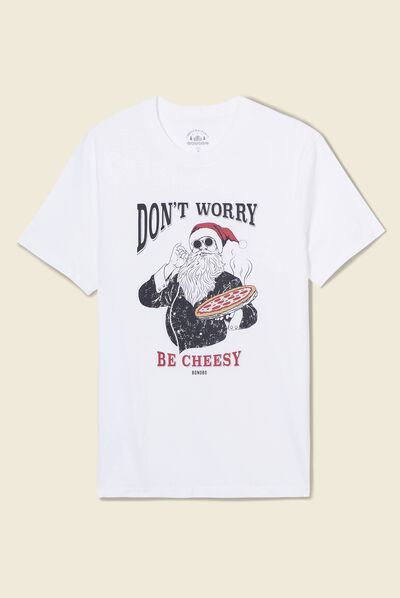 T-shirt manches courtes blanc homme