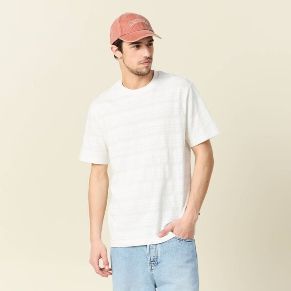 t shirt manches courtes ecru homme T-shirt manches courtes ecru homme