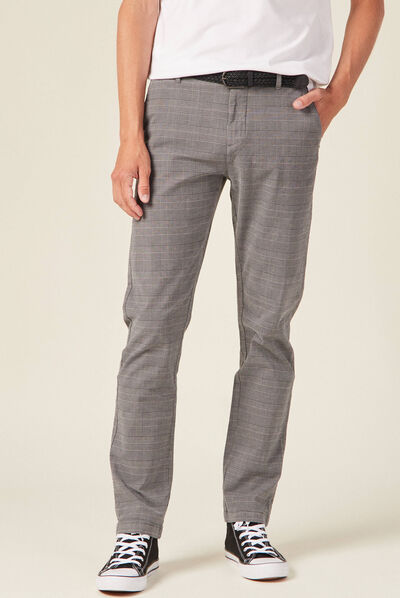 Pantalon chino straight ecru homme