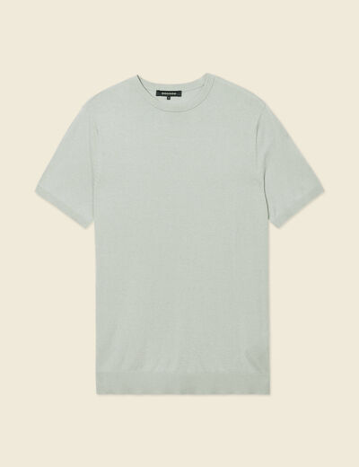 T-shirt manches courtes bleu gris homme