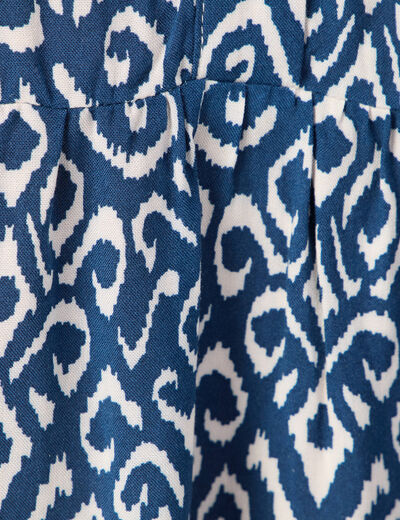 Robe longue éco-responsable bleu marine femme