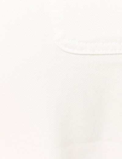 Jeans slouchy taille haute denim blanc femme