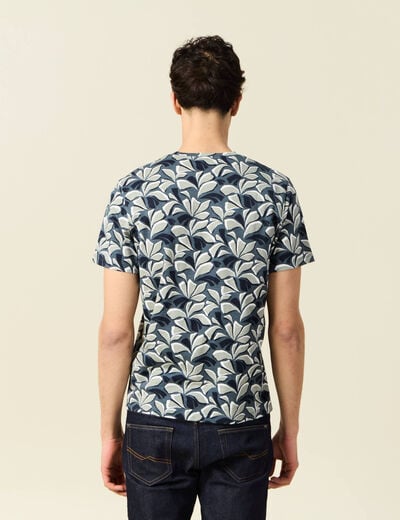 T-shirt manches courtes bleu homme