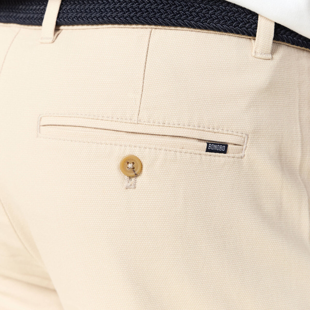 Pantalon chino straight sable homme