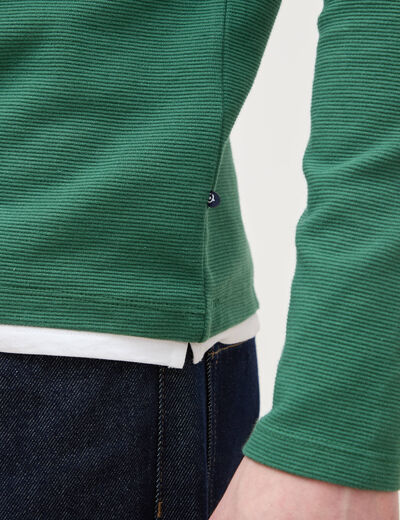 T-shirt manches longues vert homme