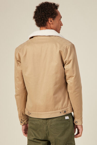 Blouson éco-responsable beige homme