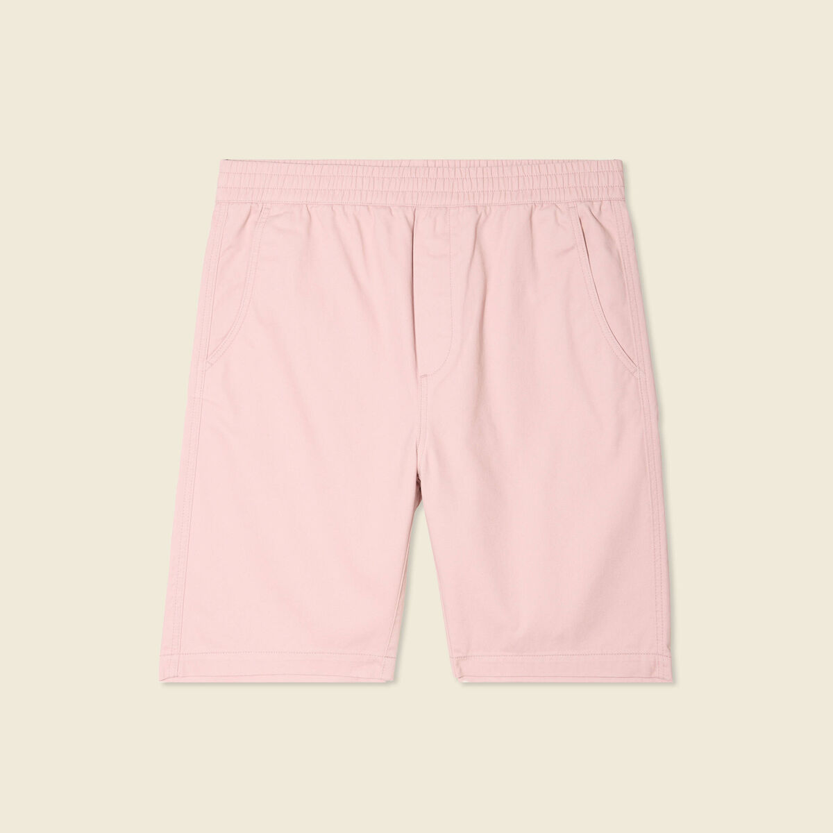 Bermuda droit rose pastel homme