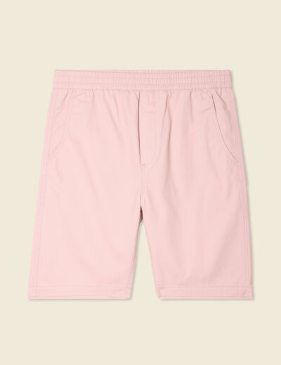 Bermuda droit rose pastel homme