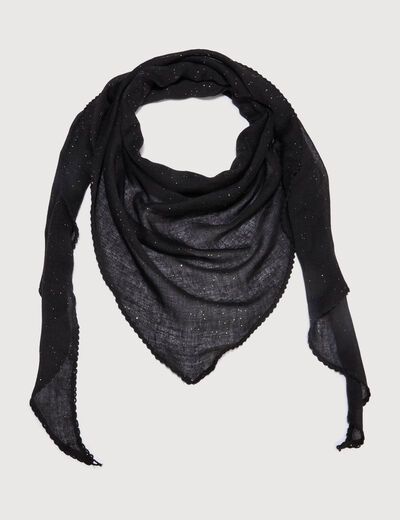 Foulard noir femme