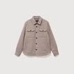 Surchemise boutonn&eacute;e beige homme