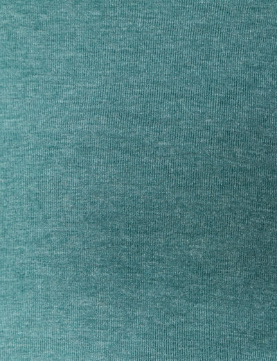 T-shirt femme maille unie Instinct vert canard femme