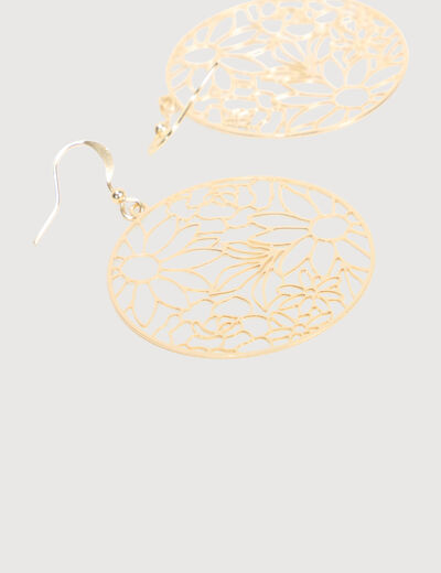 Boucles d'oreilles couleur or femme