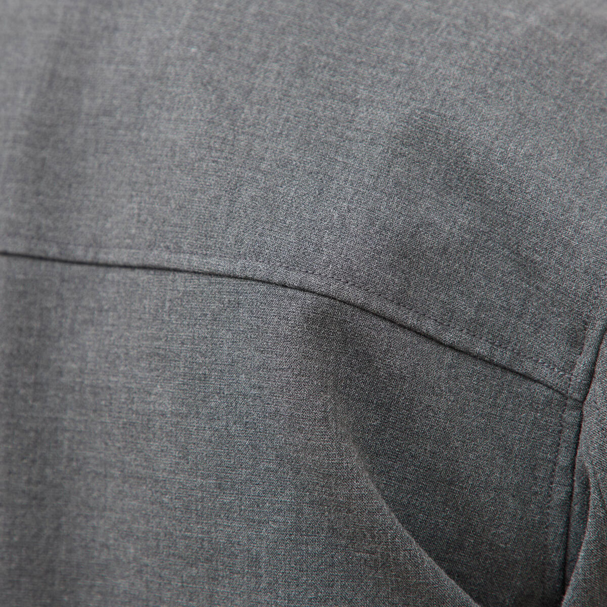 Blouson manches longues doubl&eacute; gris fonc&eacute; homme