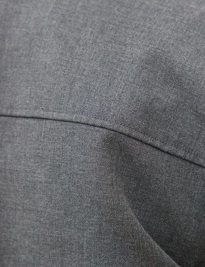 Blouson manches longues doubl&eacute; gris fonc&eacute; homme