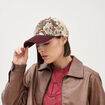 Casquette bordeaux femme