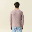 Pull manches longues vieux rose homme