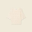 T-shirt manches courtes ecru femme