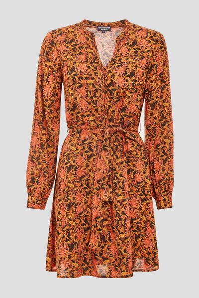 Robe droite éco-responsable noir femme