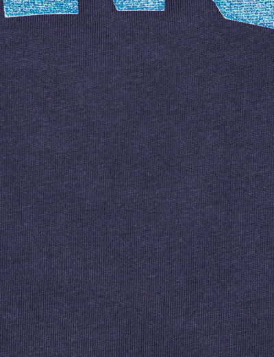 T-shirt manches courtes bleu marine femme