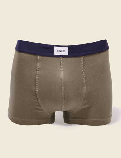 Lot 2 boxers taupe homme