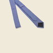 Cravate en coton bleu gris homme