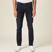 Jeans slim éco-responsable denim blue black homme