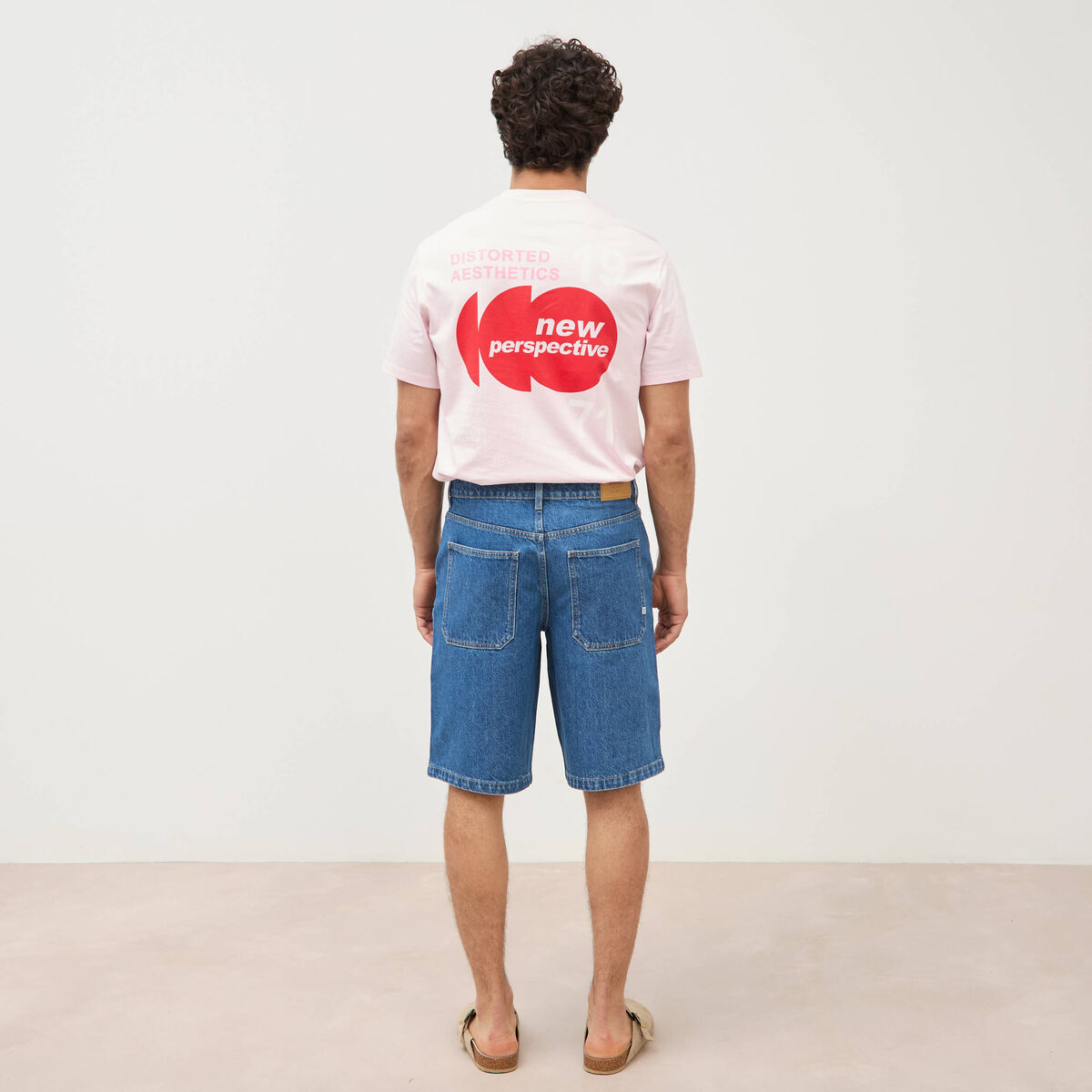 Bermuda en jean coton denim stone homme