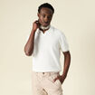 Polo manches courtes ecru homme