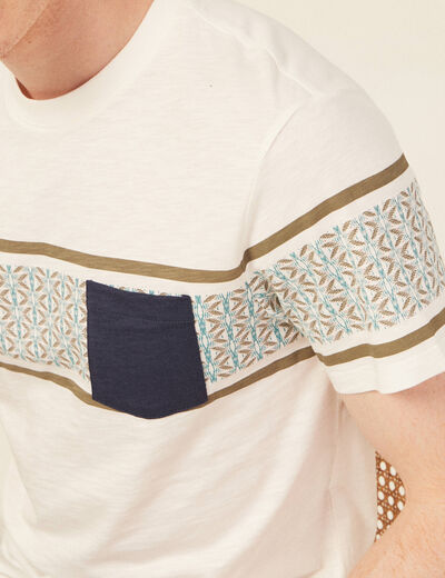T-shirt manches courtes vert kaki homme